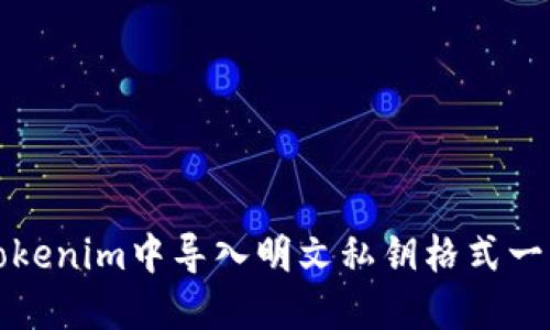 如何在Tokenim中导入明文私钥格式一步步指南