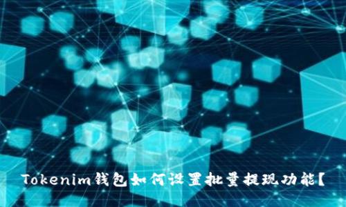 Tokenim钱包如何设置批量提现功能?