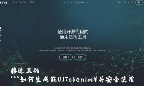   
接近且的  
```如何生成假U（Tokenim）并安全使用