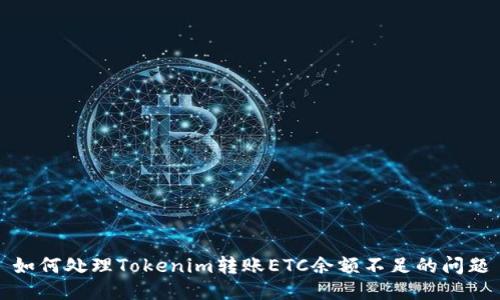 如何处理Tokenim转账ETC余额不足的问题